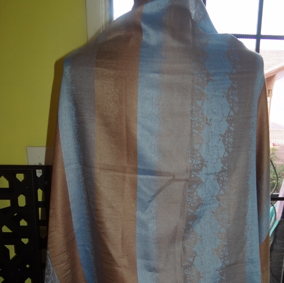 Set 3 pieces scarf women color green pink new - Picture 7 of 7